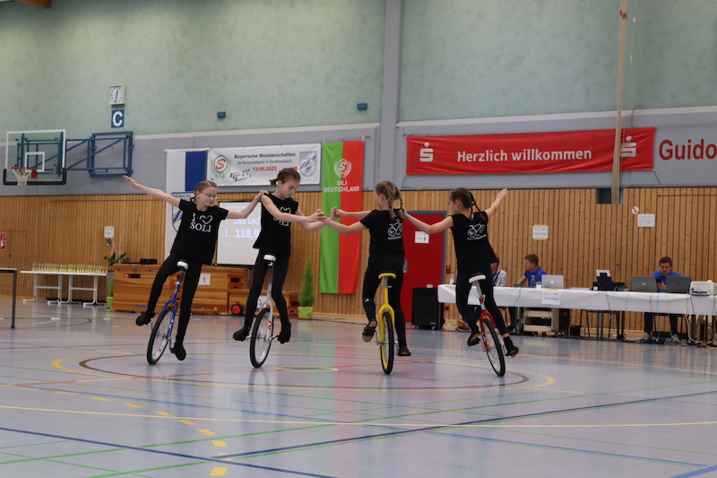 Soli Waldbüttelbrunn - Bayerische Meisterschaft - Kunstradfahren Einradfahren1